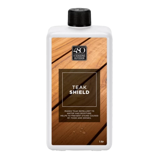 4 Seasons Outdoor Teakhout Shield - 1000ml - Tuinmeubel Onderhoud -Tuin Verkoop 4 seasons outdoor teakhout shield 1000ml tuinmeubel onderhoud 1