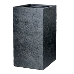 Plantenbak Arizona Cubihi - L28 X B28 X H60cm - Donkergrijs