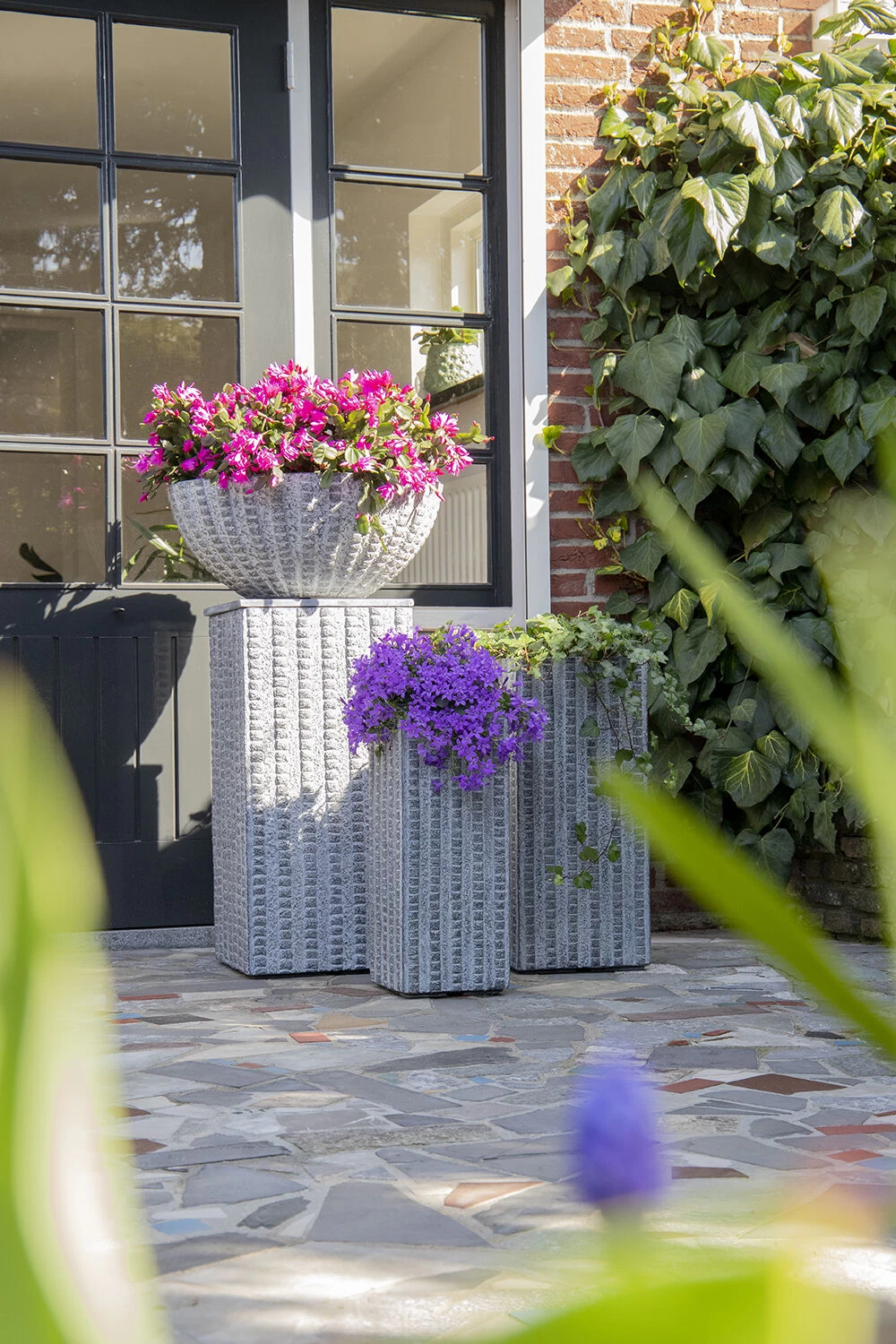 Plantenschaal Arkansas - D45 X H20cm - Lichtgrijs 3 Plantenschaal Arkansas - D45 X H20cm - Lichtgrijs - Afbeelding 3