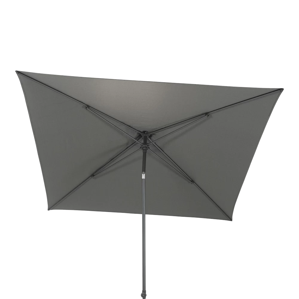 Azzurro Stokparasol 250 X 250 Cm - Charcoal 2 Azzurro Stokparasol 250 X 250 Cm - Charcoal - Afbeelding 2