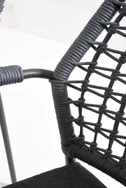 Barista Dining Stoel - Blauw - Incl. Kussen -Tuin Verkoop barista dining stoel blauw incl kussen 5 3