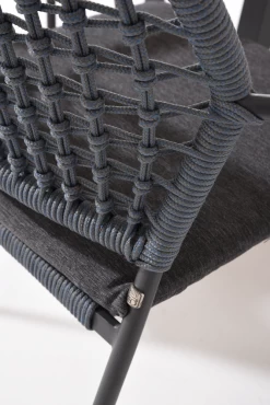 Barista Dining Stoel - Blauw - Incl. Kussen -Tuin Verkoop barista dining stoel blauw incl kussen 6 3