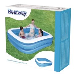 Bestway Opblaasbaar Zwembad - Familie - 211x132x46cm -Tuin Verkoop bestway opblaasbaar zwembad familie 211x132x46cm 3