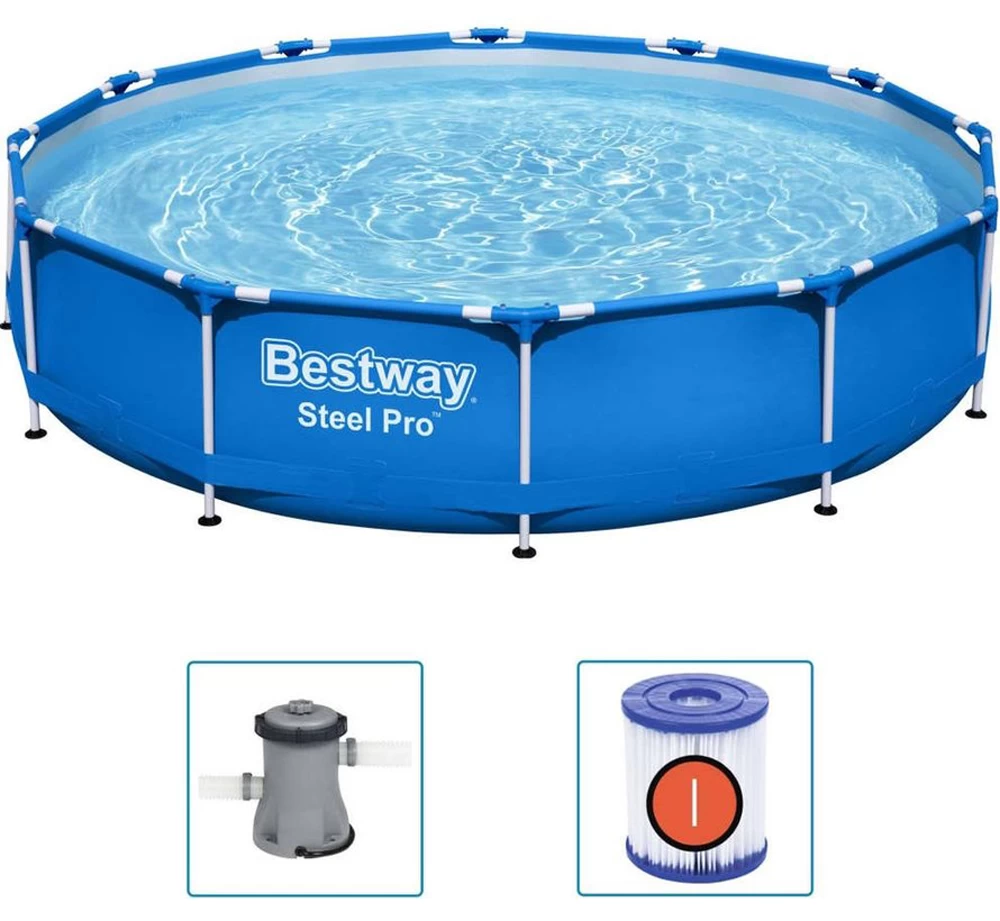 Bestway Zwembad - Steel Pro Max Incl. Filter En Pomp - U00f8366cm 2 Bestway Zwembad - Steel Pro Max Incl. Filter En Pomp - U00f8366cm - Afbeelding 2