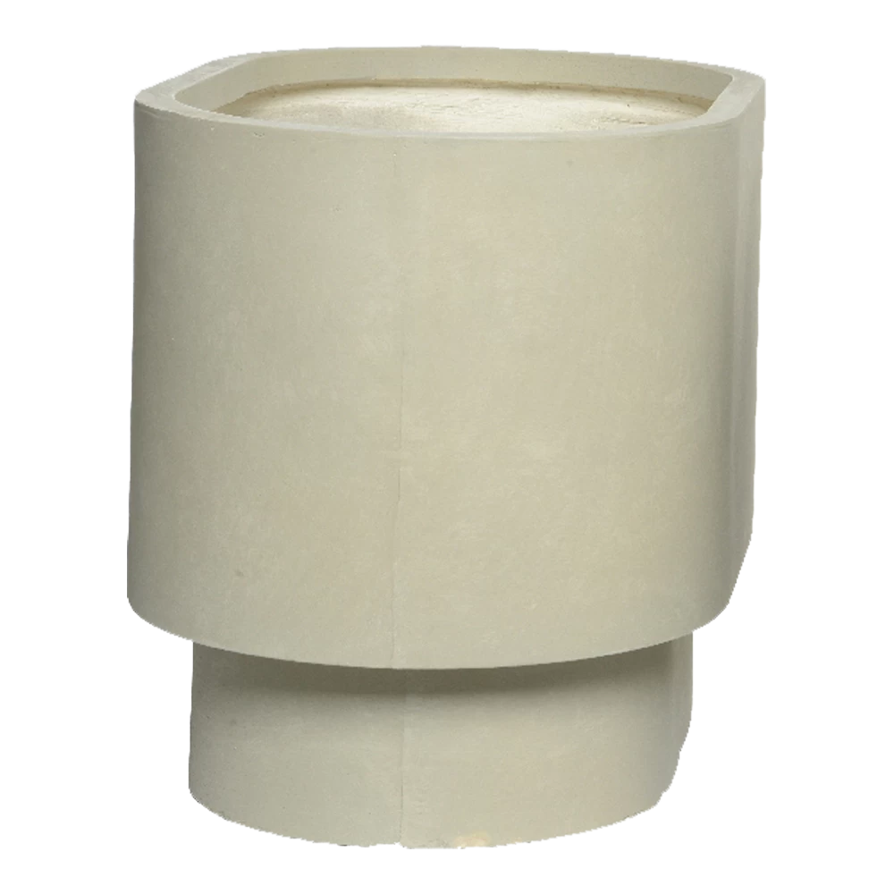 Bloempot Alexis Ovaal - L52 X B34 X H40cm - Beige 3 Bloempot Alexis Ovaal - L52 X B34 X H40cm - Beige - Afbeelding 3