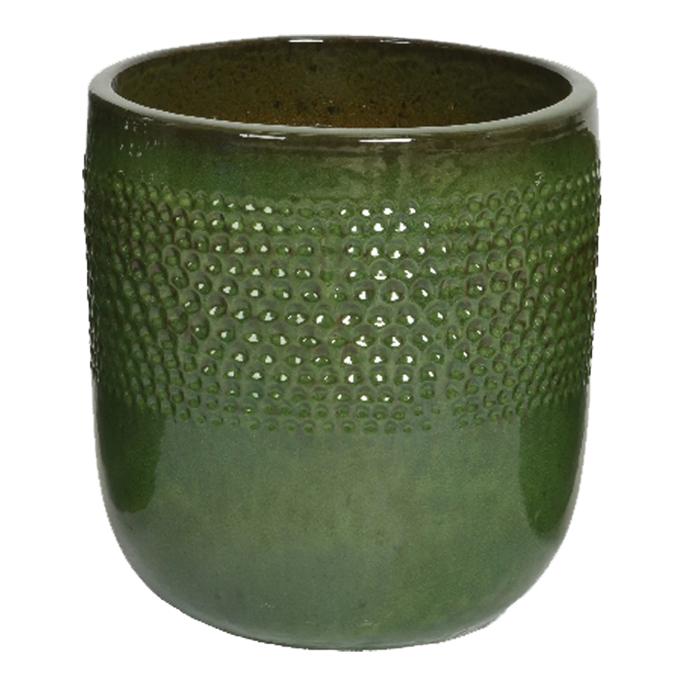 Bloempot Collin - D33 X H34cm - Groen 1 Bloempot Collin - D33 X H34cm - Groen