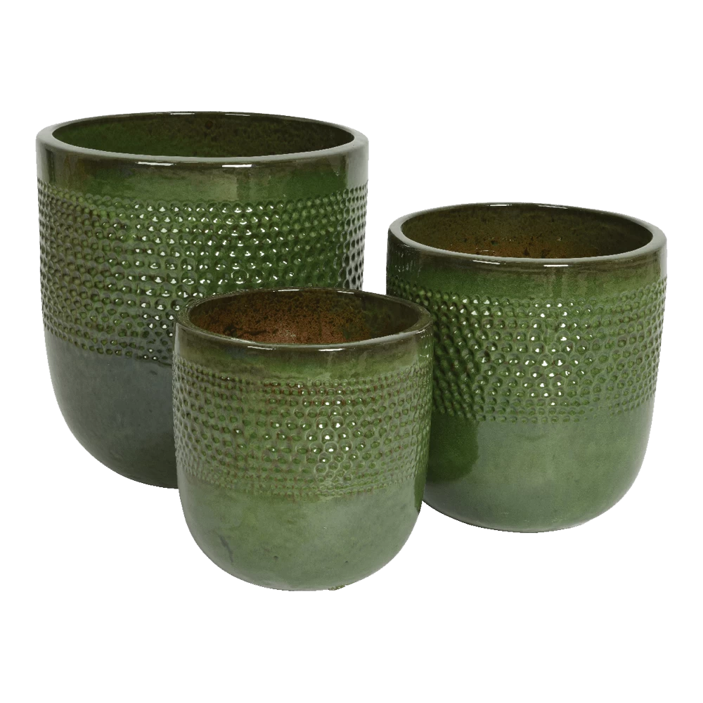 Bloempot Collin - D48 X H50cm - Groen 2 Bloempot Collin - D48 X H50cm - Groen - Afbeelding 2