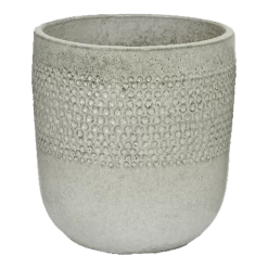 Bloempot Collin - D33 X H34cm - Wit