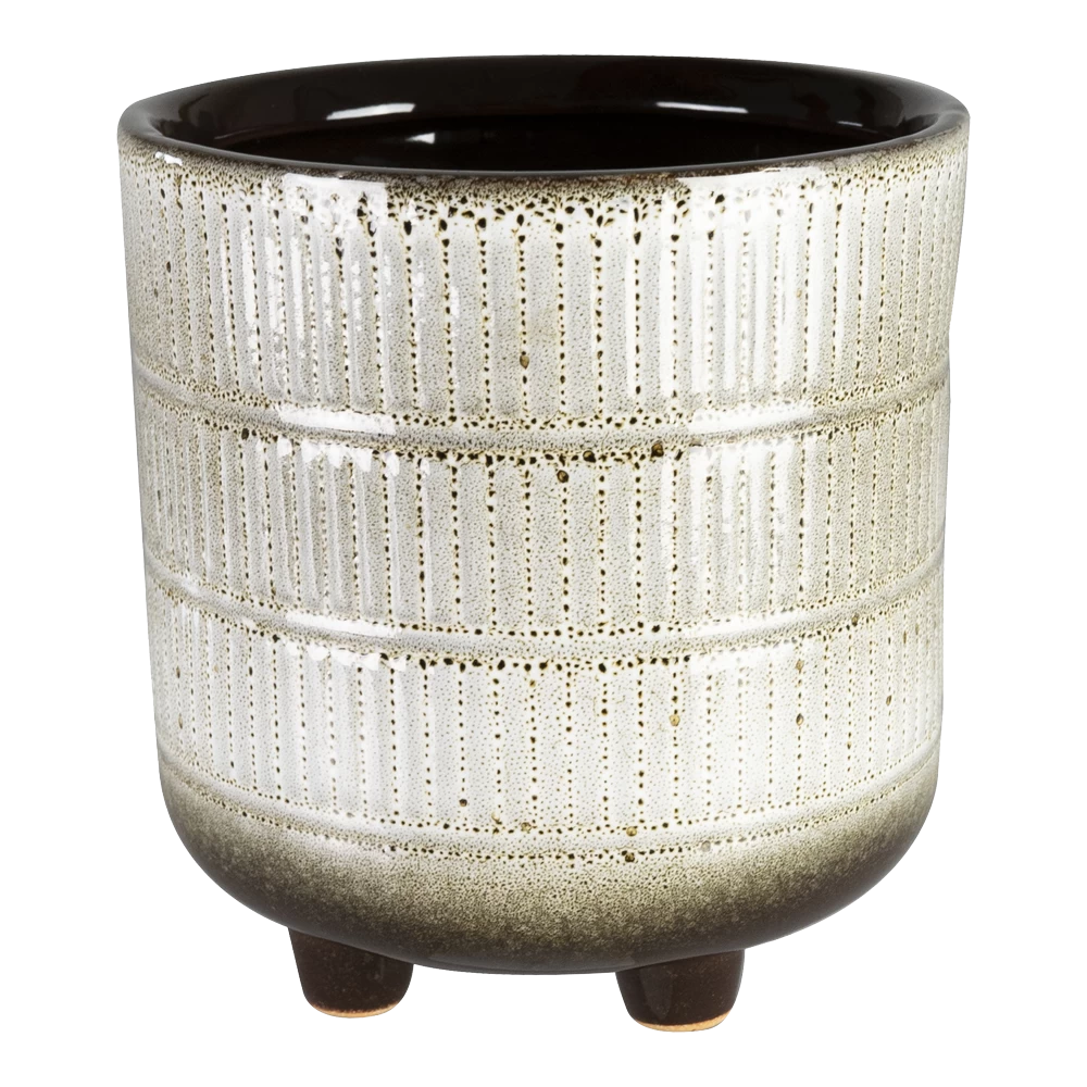 Bloempot Denise - D17 X H17cm - Off White 1 Bloempot Denise - D17 X H17cm - Off White