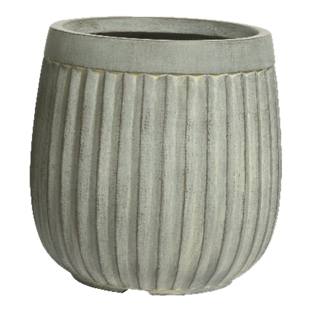 Bloempot Laura - D32 X H32cm - Grijs 1 Bloempot Laura - D32 X H32cm - Grijs