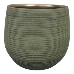 Bloempot Lydia - D26 X H26cm - Shiny Green