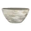 Bloempot Miami Ovaal - L30 X D13 X H17cm - Grijs