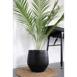 Bloempot Petra - D39 X H35cm - Mat Zwart -Tuin Verkoop bloempot petra mat zwart 4 1