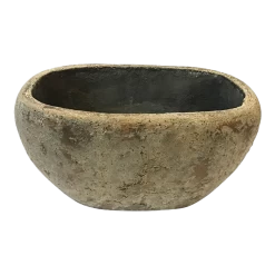 Bloempot Shanon Ovaal - L28 X B18 X H14cm - Cream