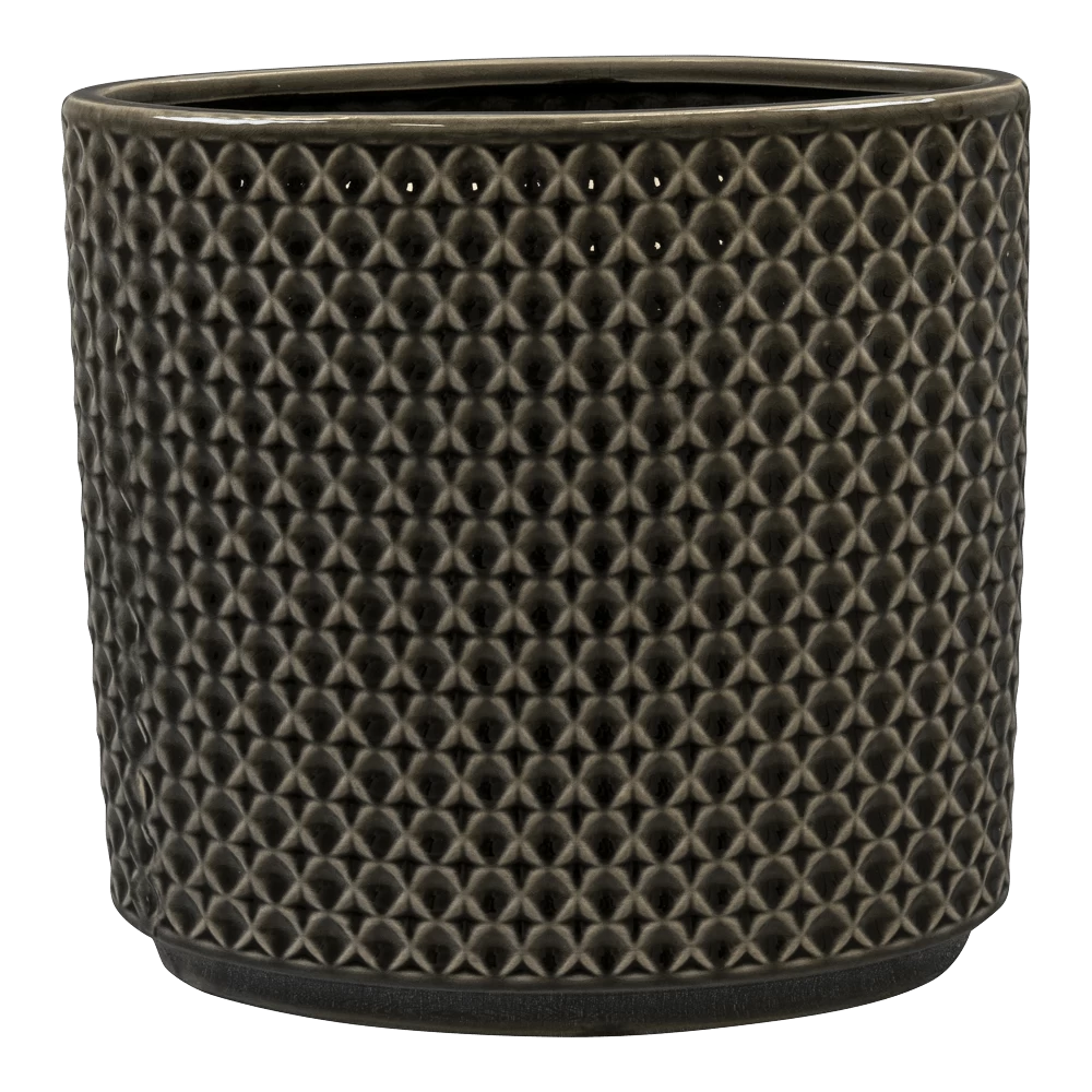 Bloempot Thies Ovaal - L26 X B12 X H25cm - Shiny Purple