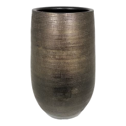 Bloempot Tokio Hoog - D28 X H60cm - Goud