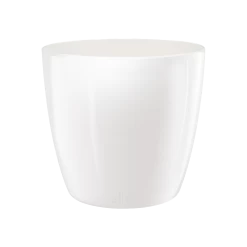 Bloempot Elho Brussels Diamond Rond 22cm - Wit