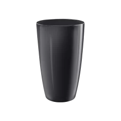 Bloempot Elho Brussels Diamond Rond Hoog 27cm - Metallic Zwart