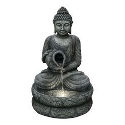 Buddha Met Waterkruik - 81cm Hoog - Polystone