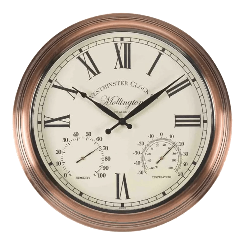 Buitenklok Mollington - 3in1 - 38cm 1 Buitenklok Mollington - 3in1 - 38cm