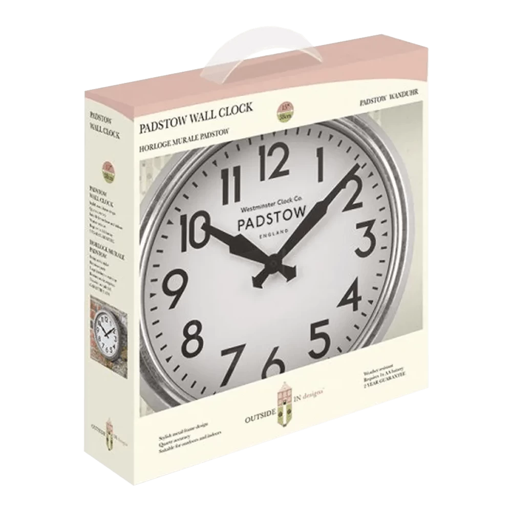 Buitenklok Padstow - 38cm 2 Buitenklok Padstow - 38cm - Afbeelding 2
