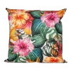 Buitenkussen Bloem Roze/oranje 60x60cm - Tuinkussen