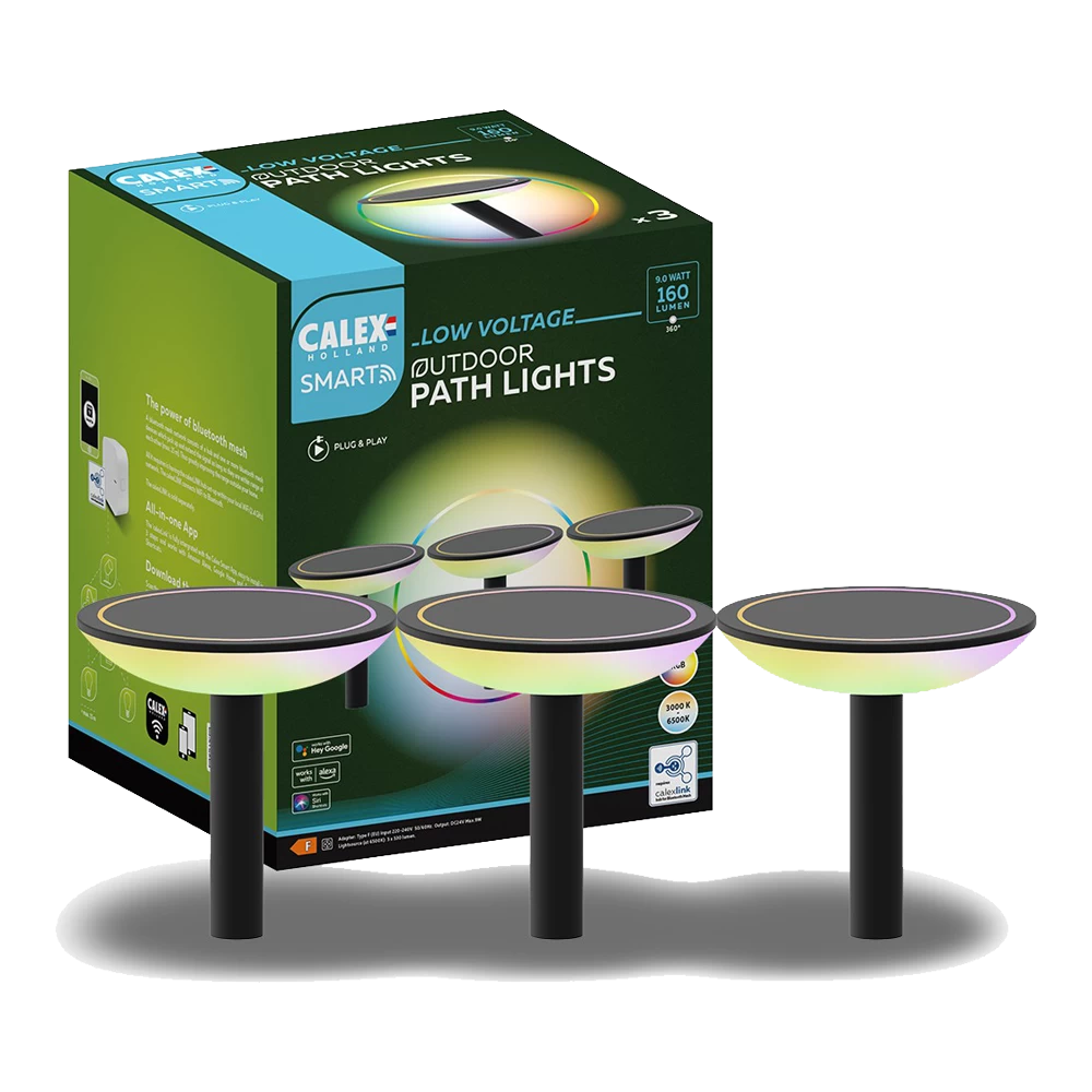 Calex Smart Outdoor Padverlichting/Pathlight - Set Of 3 24V