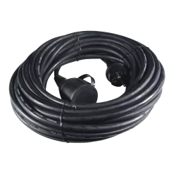 Calex Verlengkabel - Zwart - IP44 - 15m