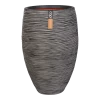 Capi Bloempot Hoog Nature Elegant Deluxe Rib NL - D45 X H72cm - Antraciet