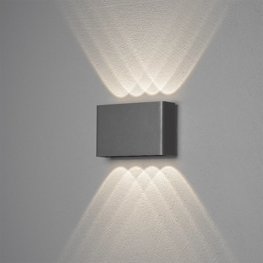 Konstsmide Chieri PowerLED 230V Wandlamp Flush Double Four 11x17cm, 2x 3W
