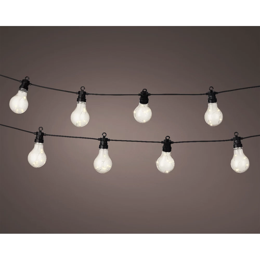 Lumineo Feestverlichting 20 Micro LED Steady Buiten - 950cm - Warm Wit 2 Lumineo Feestverlichting 20 Micro LED Steady Buiten - 950cm - Warm Wit - Afbeelding 2