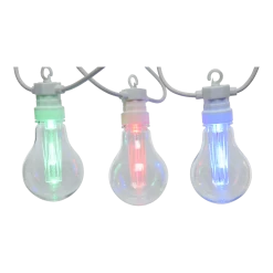 Lumineo Feestverlichting Lichtsnoer - 950cm - 20 LEDS - Multi -Tuin Verkoop feestverlichting lichtsnoer 950cm 20 leds multi netstroom 3 3