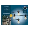 Lumineo Feestverlichting Lichtsnoer - Bolvorm - 950cm - 20 LEDS - Klassiek Warm