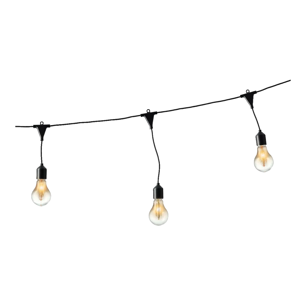 Lumineo Feestverlichting Lichtsnoer - Classic Vorm - 950cm - 20 LEDS Groot - Klassiek Warm - Afbeelding 5