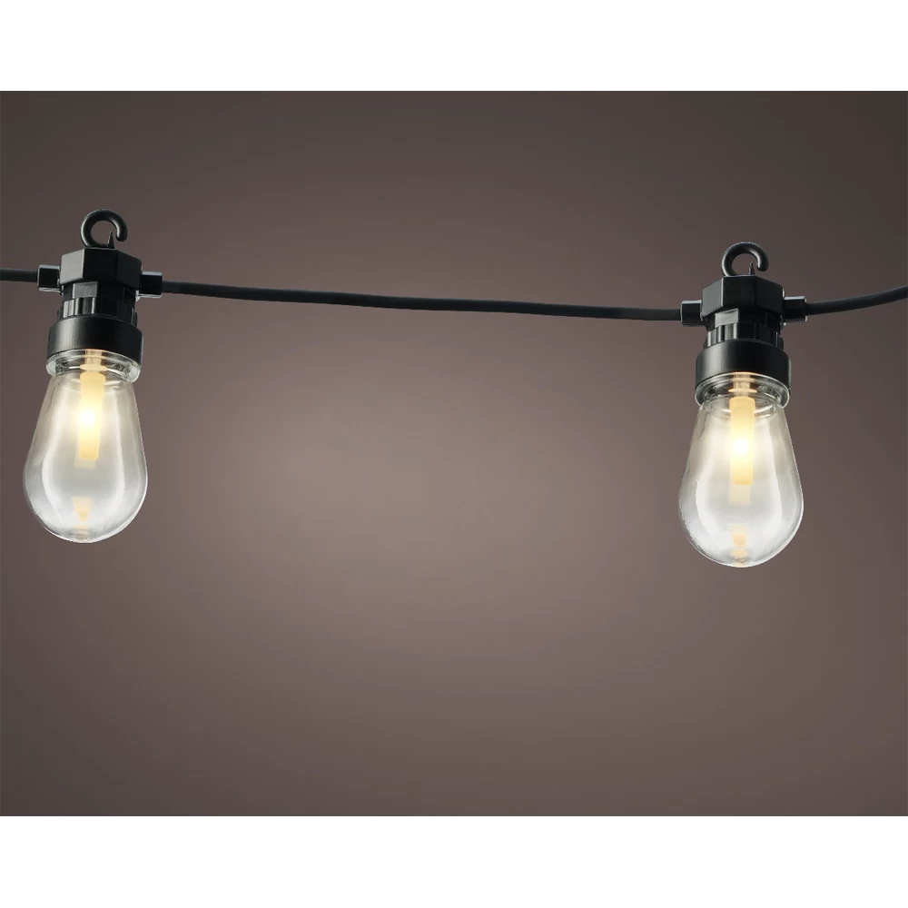 Lumineo Feestverlichting Lichtsnoer - Peervorm - 950cm - 20 LEDS - Warm Wit - Afbeelding 2