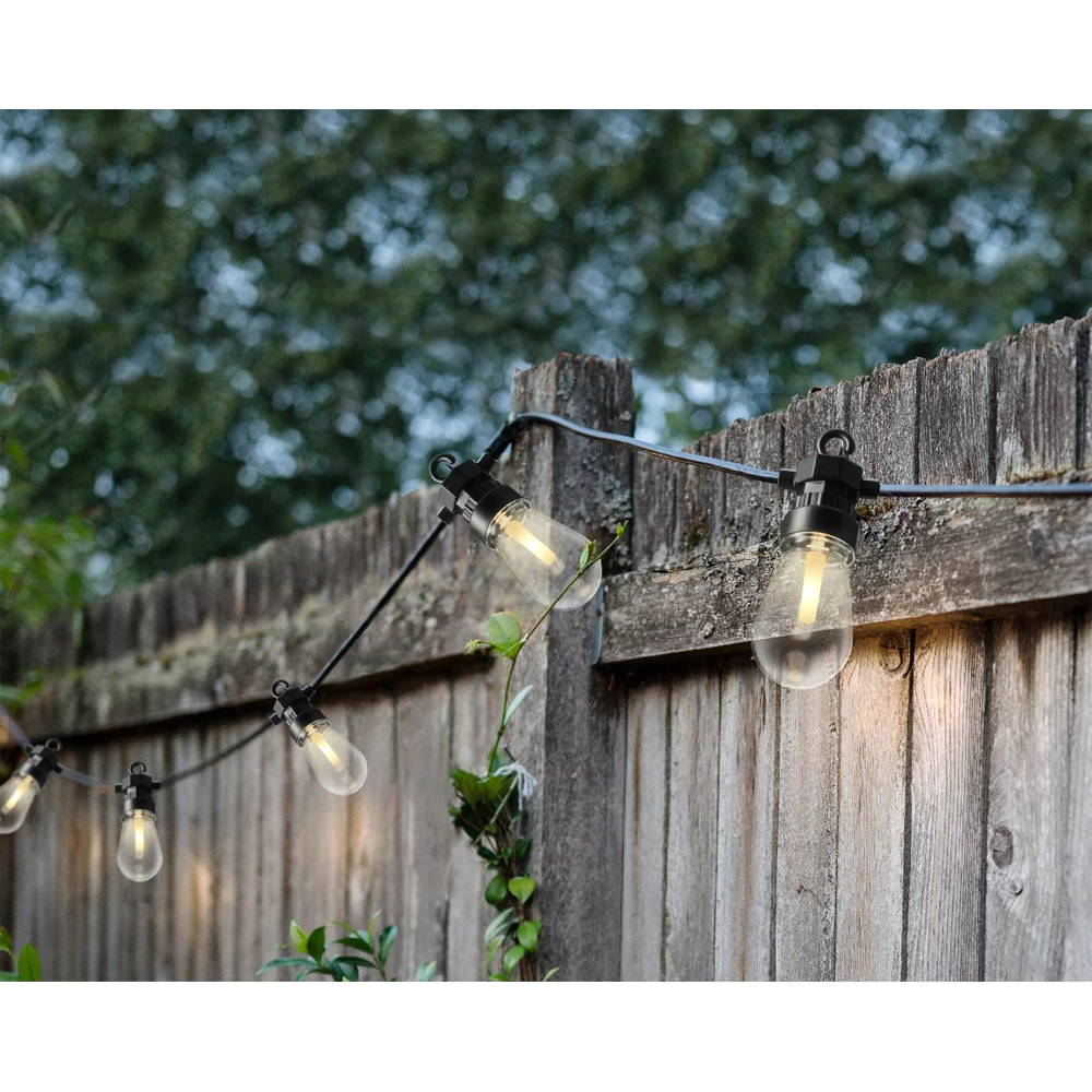 Lumineo Feestverlichting Lichtsnoer - Peervorm - 950cm - 20 LEDS - Warm Wit - Afbeelding 3