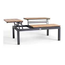 Flip-Up Coffee Tafel - 120 X 79 X 42 Cm - Teak -Tuin Verkoop flip up coffee tafel 120x79x42 cm teak 3