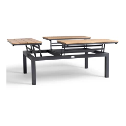 Flip-Up Coffee Tafel - 120 X 79 X 42 Cm - Teak -Tuin Verkoop flip up coffee tafel 120x79x42 cm teak 4