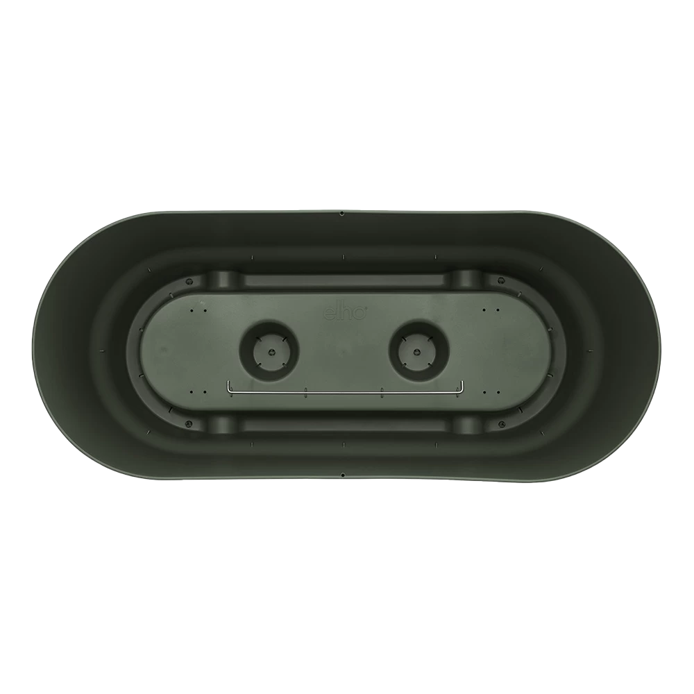 Bloembak Elho Greenville Terrace 80cm - Met Wielen - Bladgroen 4 Bloembak Elho Greenville Terrace 80cm - Met Wielen - Bladgroen - Afbeelding 4