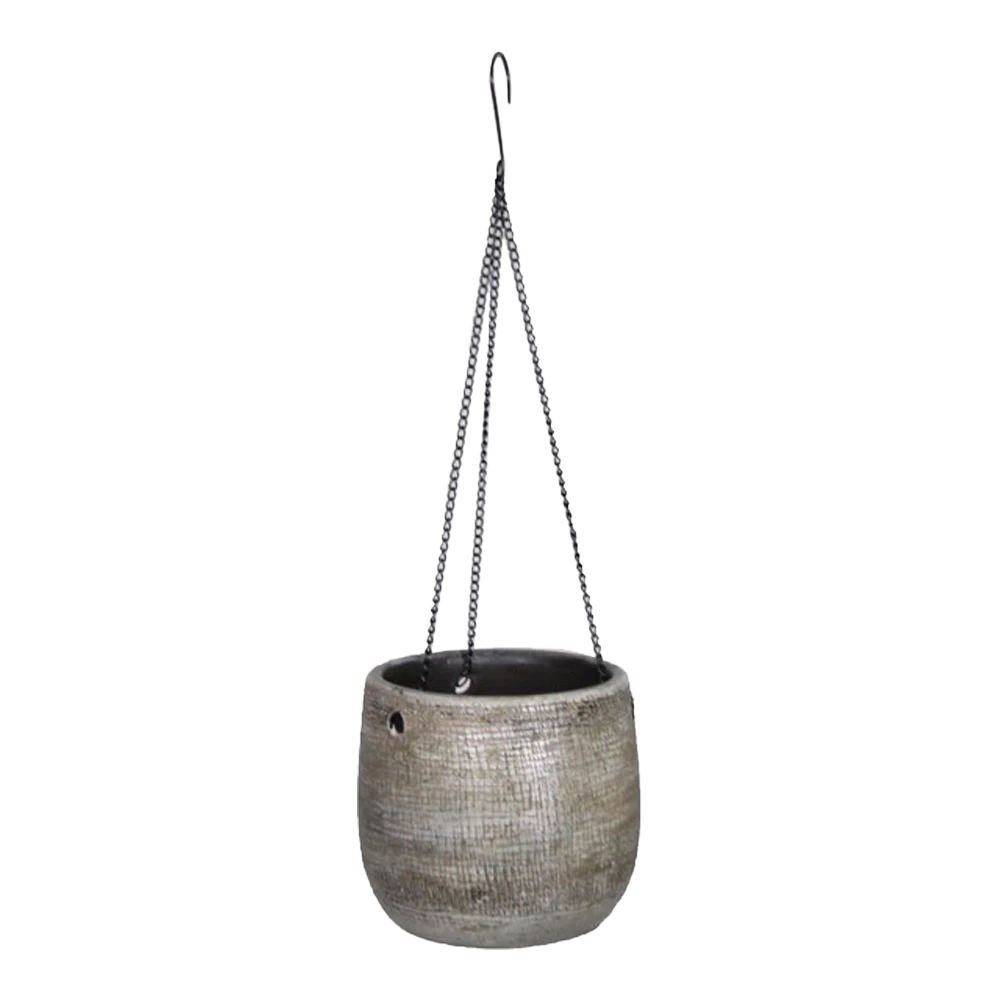 Hangpot Mira - D16 X H14cm - Wit 1 Hangpot Mira - D16 X H14cm - Wit