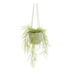 Hangpot Resa - D18,5 X H17cm - Lichtgrijs -Tuin Verkoop hangpot resa d18 5 x h17cm lichtgrijs hangpot 4 1