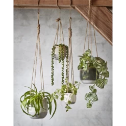 Hangpot Resa - D18,5 X H17cm - Lichtgrijs -Tuin Verkoop hangpot resa d18 5 x h17cm lichtgrijs hangpot 5 1