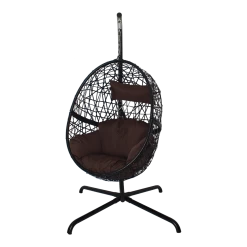 Hangstoel Laos - Zwart/Bruin