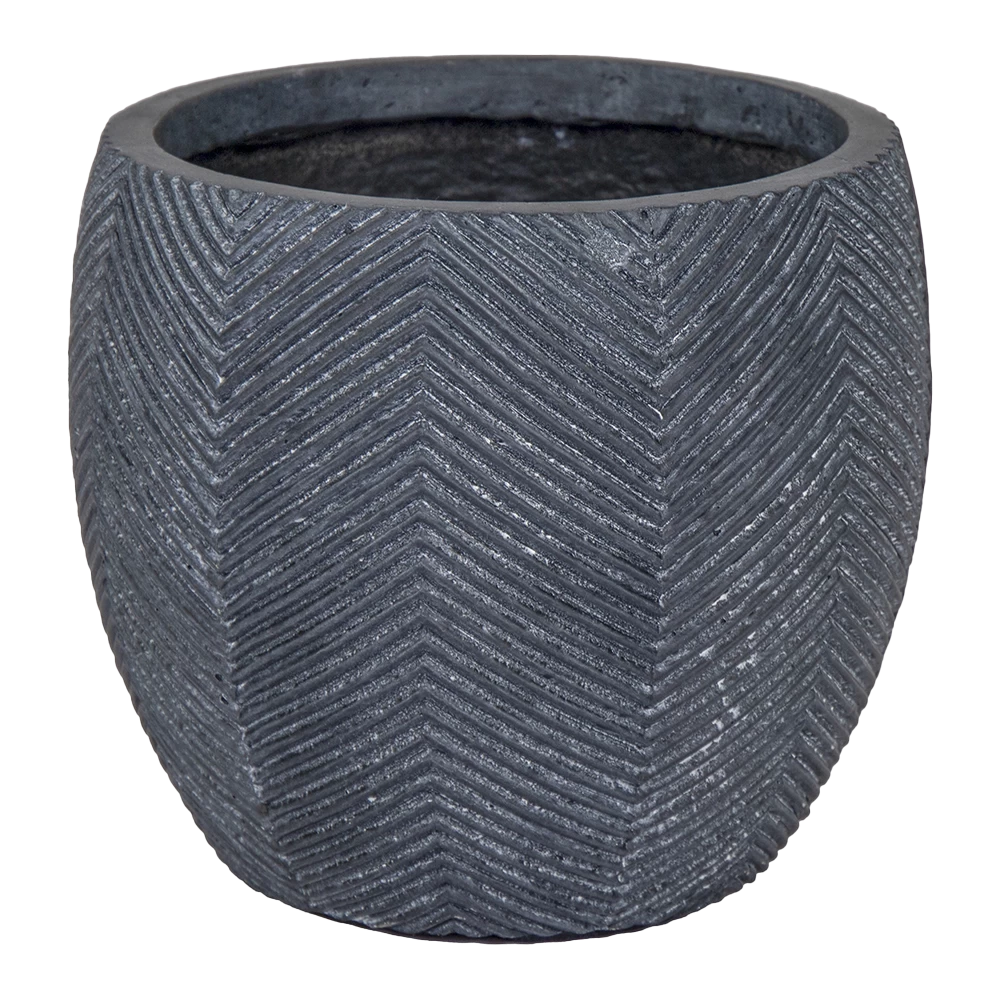 Bloempot Iowa Bullet - D57 X H50.5cm - Donkergrijs 1 Bloempot Iowa Bullet - D57 X H50.5cm - Donkergrijs
