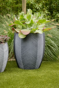 Bloempot Iowa BulletHigh - D57 X H64cm - Donkergrijs -Tuin Verkoop iowa bullethigh graphite d57h64 bloempot 7 4