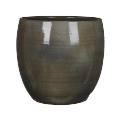 Bloempot Lester - D33 X H31cm - Donkergrijs