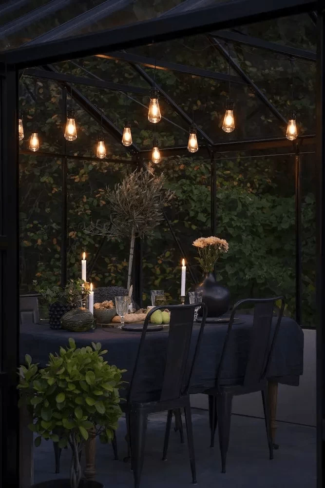 Lichtsnoer Feestverlichting Edison LED Koppelbaar + Dimbaar - Startset - 10m - 10 LED's - Konstsmide - Afbeelding 3