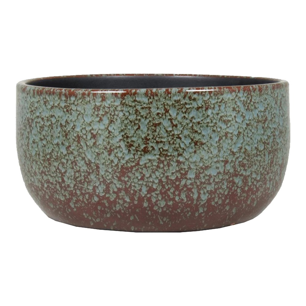 Plantenschaal Sepp - D28 X H13cm - Blauw 1 Plantenschaal Sepp - D28 X H13cm - Blauw