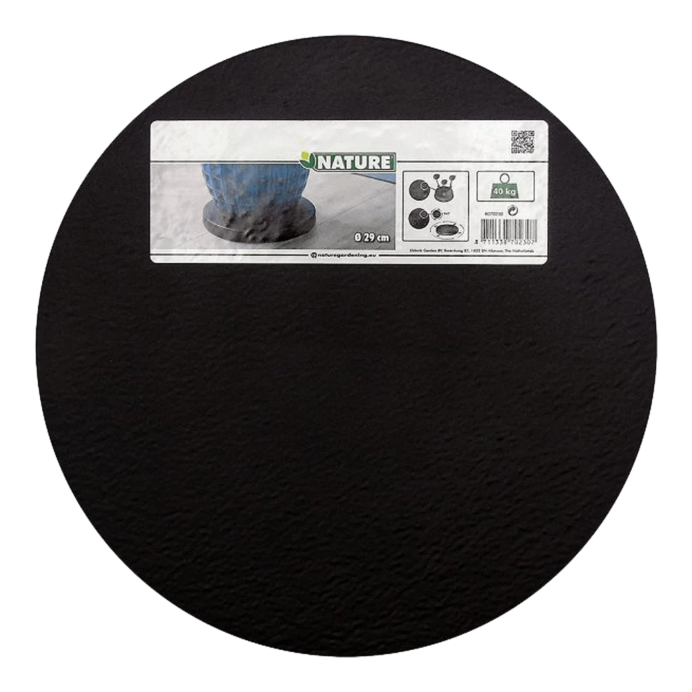 Plantentrolley Rond Kunststof 29cm - Antraciet - Max. 40kg - Nature 1 Plantentrolley Rond Kunststof 29cm - Antraciet - Max. 40kg - Nature