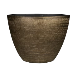 Bloempot Ryan Ovaal - L33 X B16 X H25cm - Shiny Gold